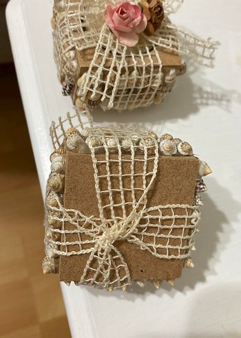 Dekoratif deniz kabuklu mumluk - Görsel 3