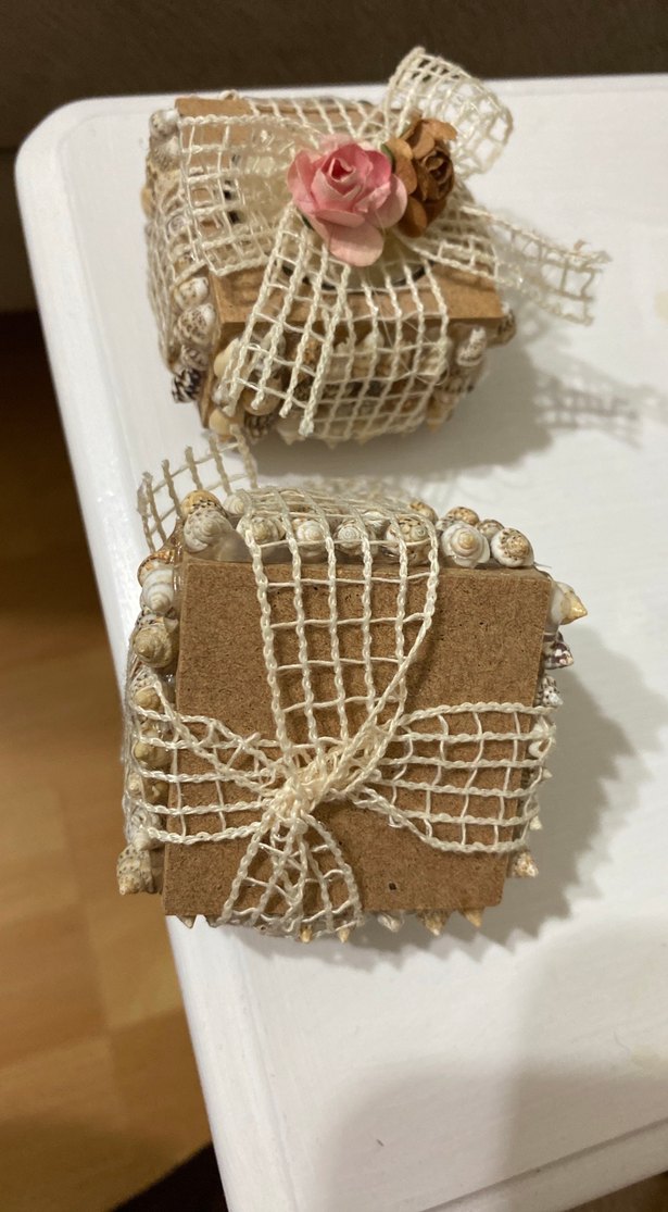 Dekoratif deniz kabuklu mumluk - Görsel 3