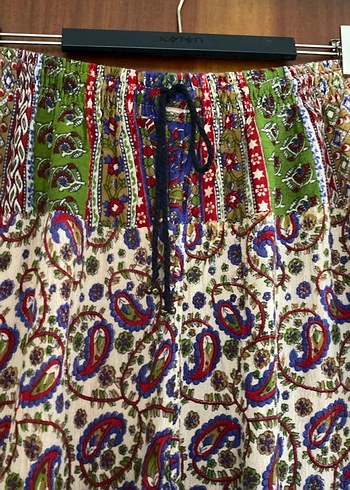 Desenli şalvar Kadın Pantolon - Görsel 2