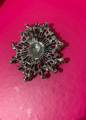 Lila taşlı Broş - Görsel 2