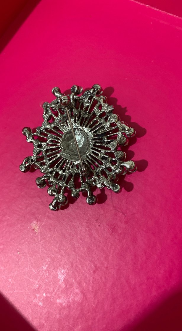 Lila taşlı Broş - Görsel 2