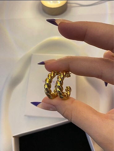 Accessorize Çelik burgu küpe