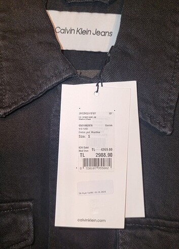 s Beden Calvin Klein ceket