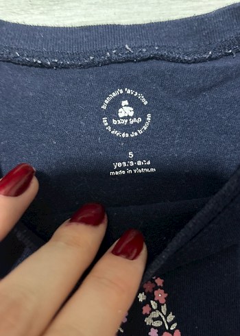 Kız Çocuk Lacivert Uzun Kollu   Sweatshirt - Görsel 3