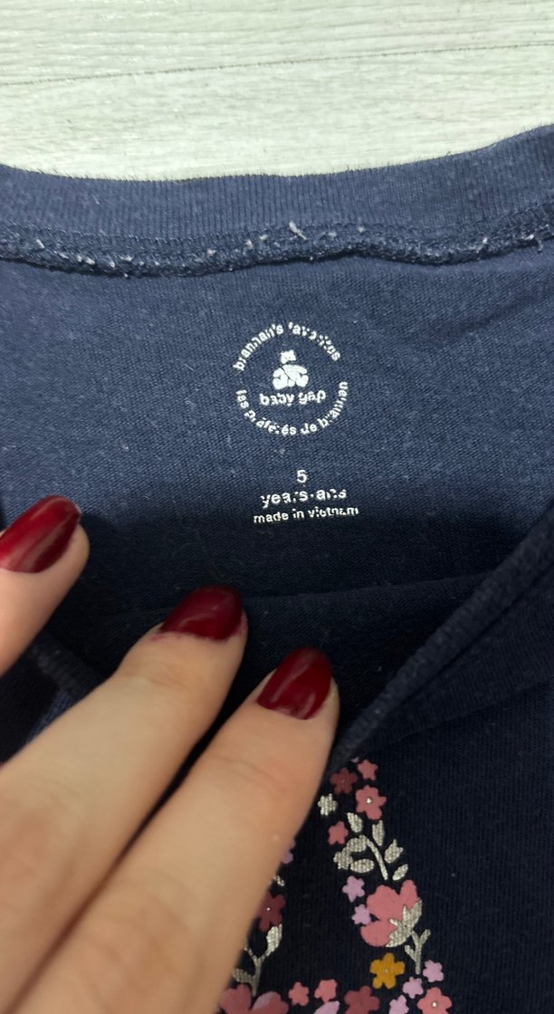 Kız Çocuk Lacivert Uzun Kollu   Sweatshirt - Görsel 3