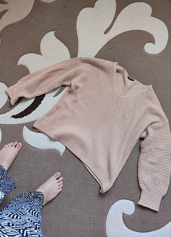 46 Beden ten rengi Renk Oversize kazak
