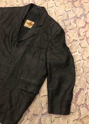 Vintage Deri Ceket - Görsel 4