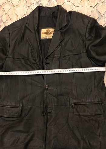 Vintage Deri Ceket - Görsel 5