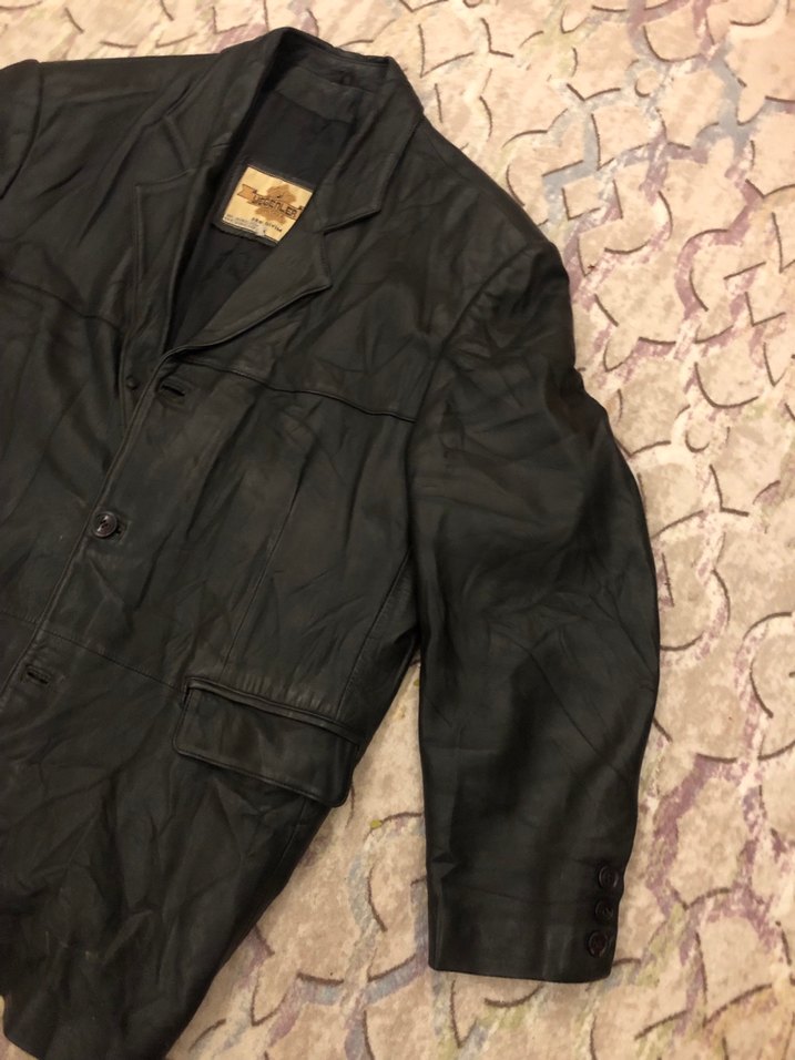 Vintage Deri Ceket - Görsel 4