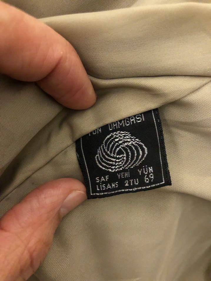 Vintage %100 yün Sümerbank kaşe palto - Görsel 4