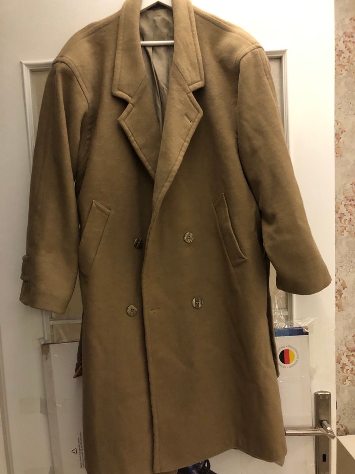 Vintage %100 yün Sümerbank kaşe palto - Görsel 3