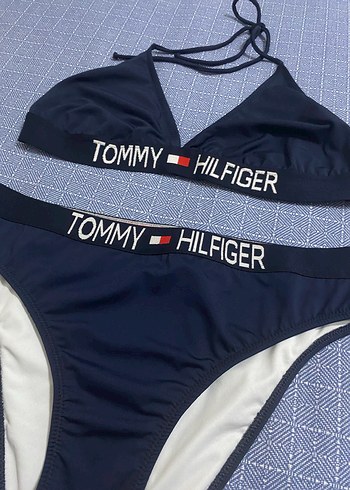 Tommy Hilfiger Mavi Bikini Takımı - Görsel 5
