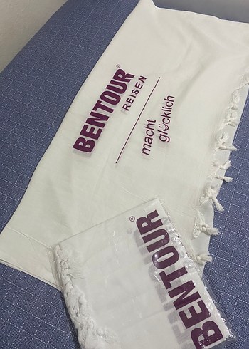 Beyaz peştemal havlu - Görsel 2