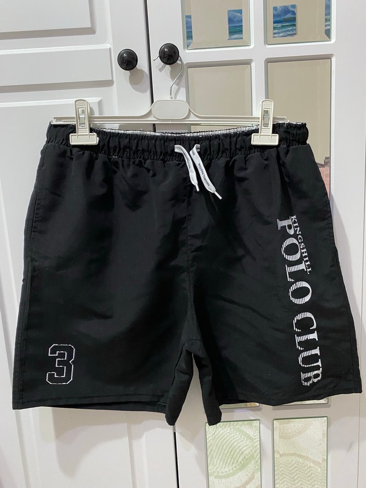 KINGSHILL POLO CLUB Siyah Baskılı Erkek Mini Şort - Görsel 2