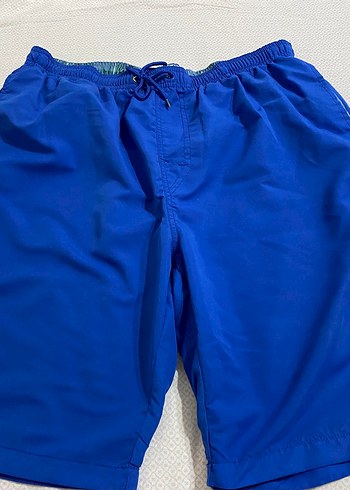 Erkek Mavi Mini Rahat Kesim Şort - Görsel 5