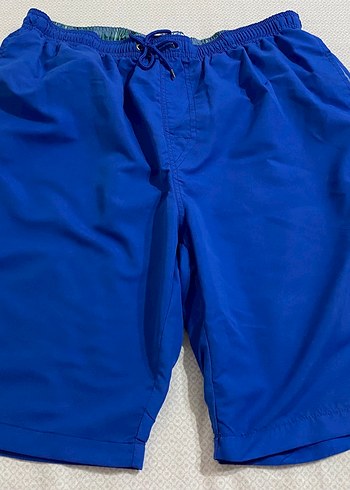 Erkek Mavi Mini Rahat Kesim Şort - Görsel 6