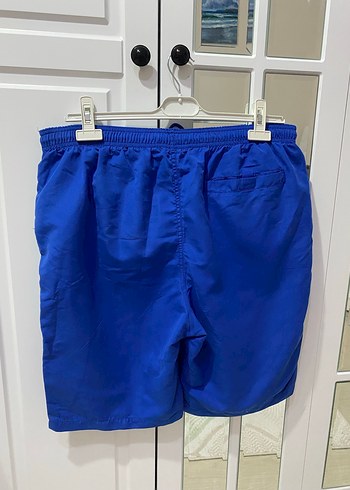 Erkek Mavi Mini Rahat Kesim Şort - Görsel 4