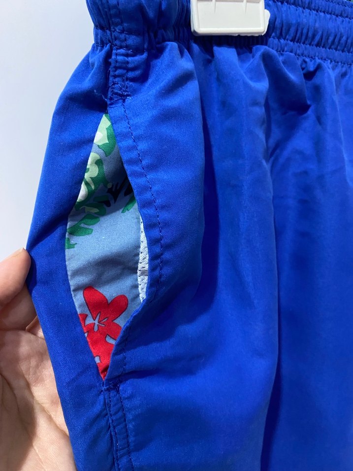 Erkek Mavi Mini Rahat Kesim Şort - Görsel 2