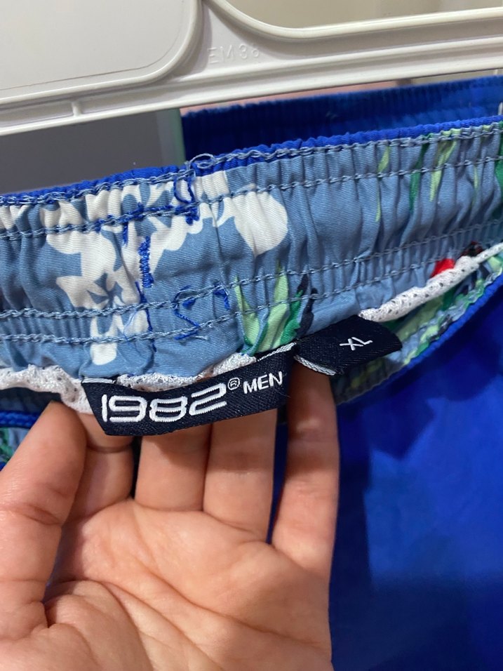 Erkek Mavi Mini Rahat Kesim Şort - Görsel 3