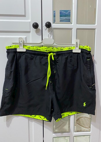 U.S. POLO Siyah Mini Erkek Spor Şort - Görsel 2