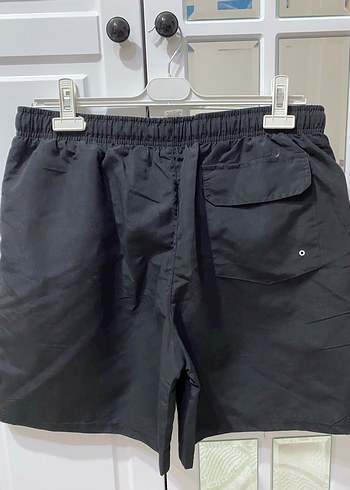 Çizgili Siyah Erkek Mini Deniz Şortu - Görsel 2