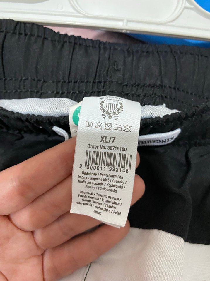 Çizgili Siyah Erkek Mini Deniz Şortu - Görsel 5