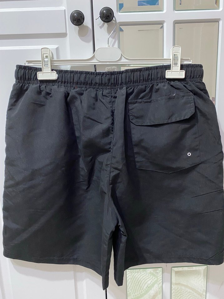 Çizgili Siyah Erkek Mini Deniz Şortu - Görsel 2