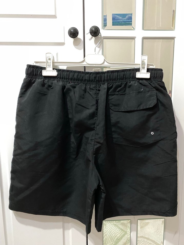 Çizgili Siyah Erkek Mini Deniz Şortu - Görsel 3