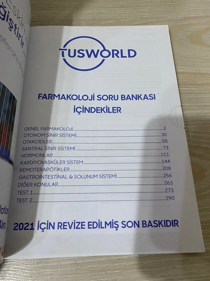 Farmakoloji Efsane Soru Bankası - TUSWORLD - Görsel 2