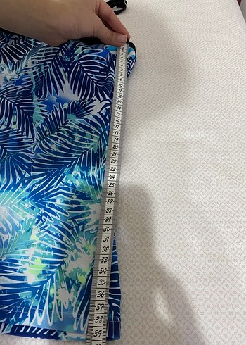 Renkli Yaprak Desenli Mini Kadın Mayo - Görsel 7