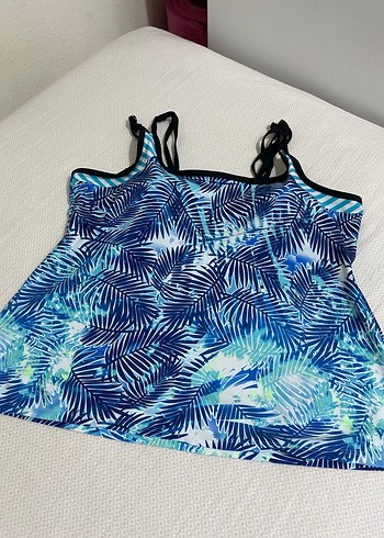 Renkli Yaprak Desenli Mini Kadın Mayo - Görsel 16