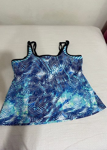 Renkli Yaprak Desenli Mini Kadın Mayo - Görsel 13