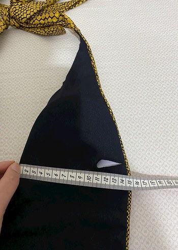 Parlak Altın Yılan Desenli Mini Mayo - Görsel 15