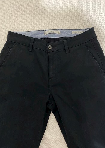 Siyah Erkek Denim Kemerli Normal Boy Pantolon - Görsel 12