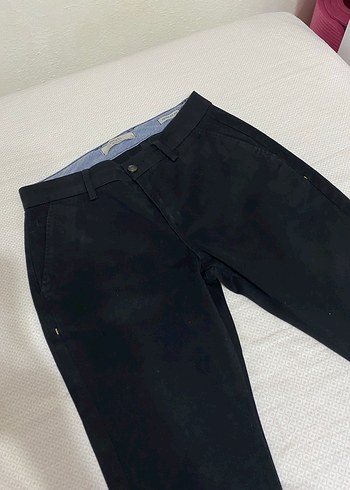 Siyah Erkek Denim Kemerli Normal Boy Pantolon - Görsel 11