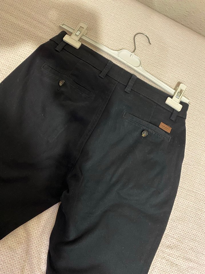 Siyah Erkek Denim Kemerli Normal Boy Pantolon - Görsel 5