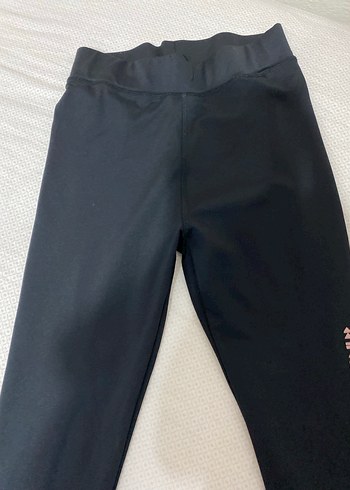 Siyah Baskılı Kadın Spor Tayt - Görsel 5