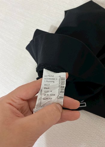 Siyah Baskılı Kadın Spor Tayt - Görsel 3