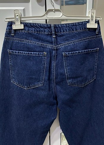 Koyu Mavi Kadın Denim Pantolon - Görsel 5