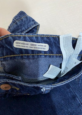 Koyu Mavi Kadın Denim Pantolon - Görsel 14