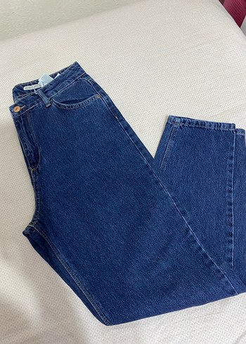 Koyu Mavi Kadın Denim Pantolon - Görsel 10