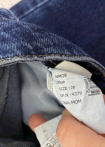 Koyu Mavi Kadın Denim Pantolon - Görsel 12