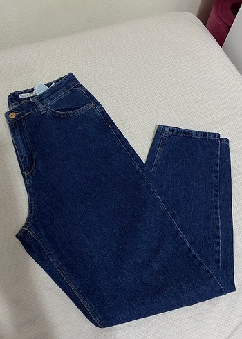 Koyu Mavi Kadın Denim Pantolon - Görsel 11