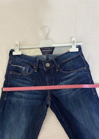 Kadın Lacivert Midi Kot Pantolon - Görsel 8