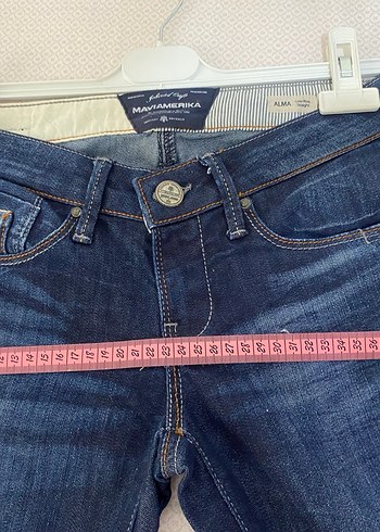 Kadın Lacivert Midi Kot Pantolon - Görsel 9