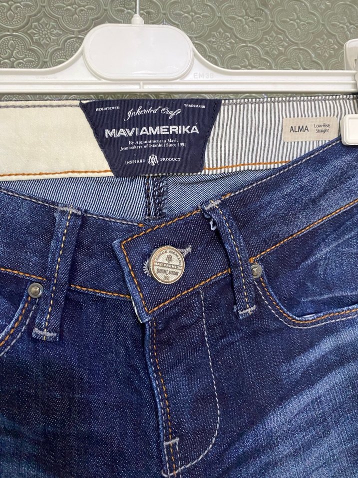 Kadın Lacivert Midi Kot Pantolon - Görsel 2