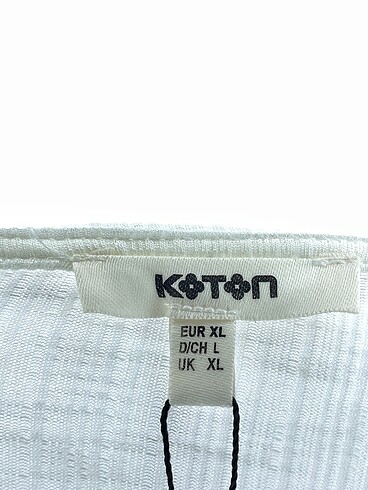 xl Beden beyaz Renk Koton Bluz %70 İndirimli.
