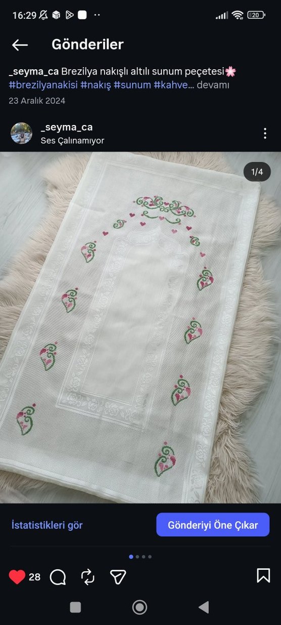 Nakışlı seccade - Görsel 3