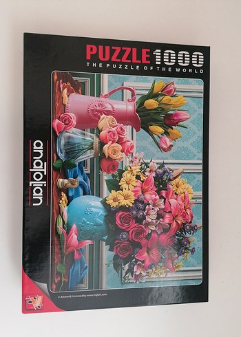 1000 Parça Renkli Çiçek Temalı Puzzle