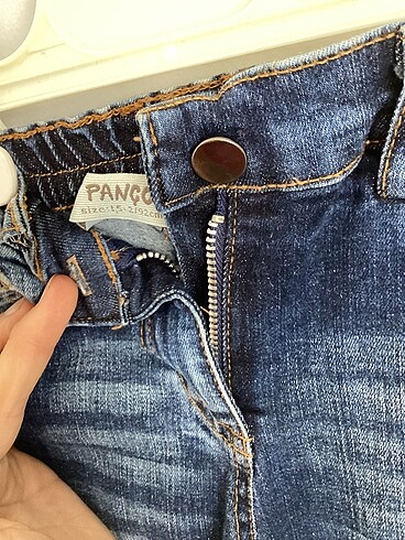 18-24 Ay Beden mavi Renk Kız bebek jean pantolon
